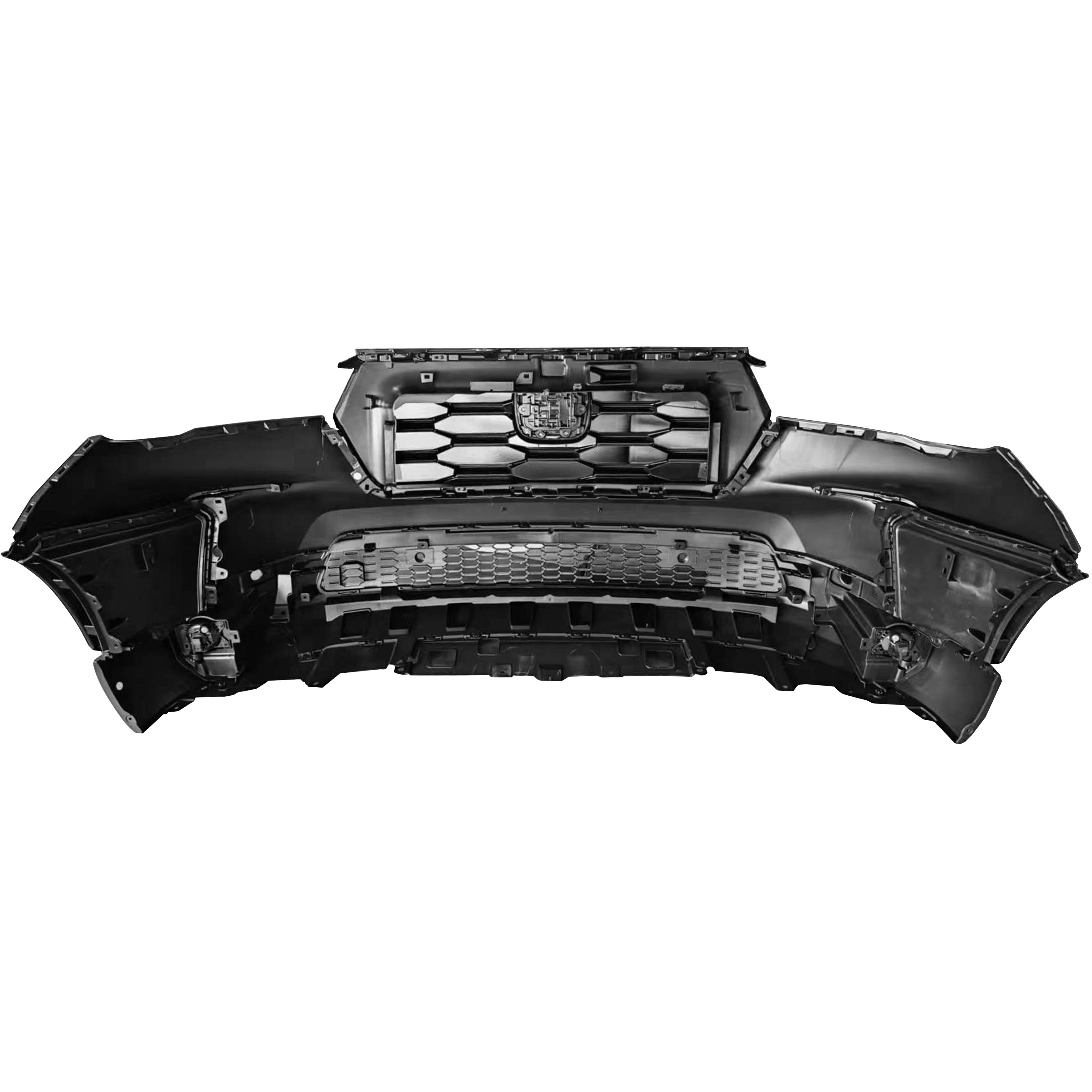 For 2023 2024 Honda Pilot Front Bumper with Upper and Lower Grille Assembly Set