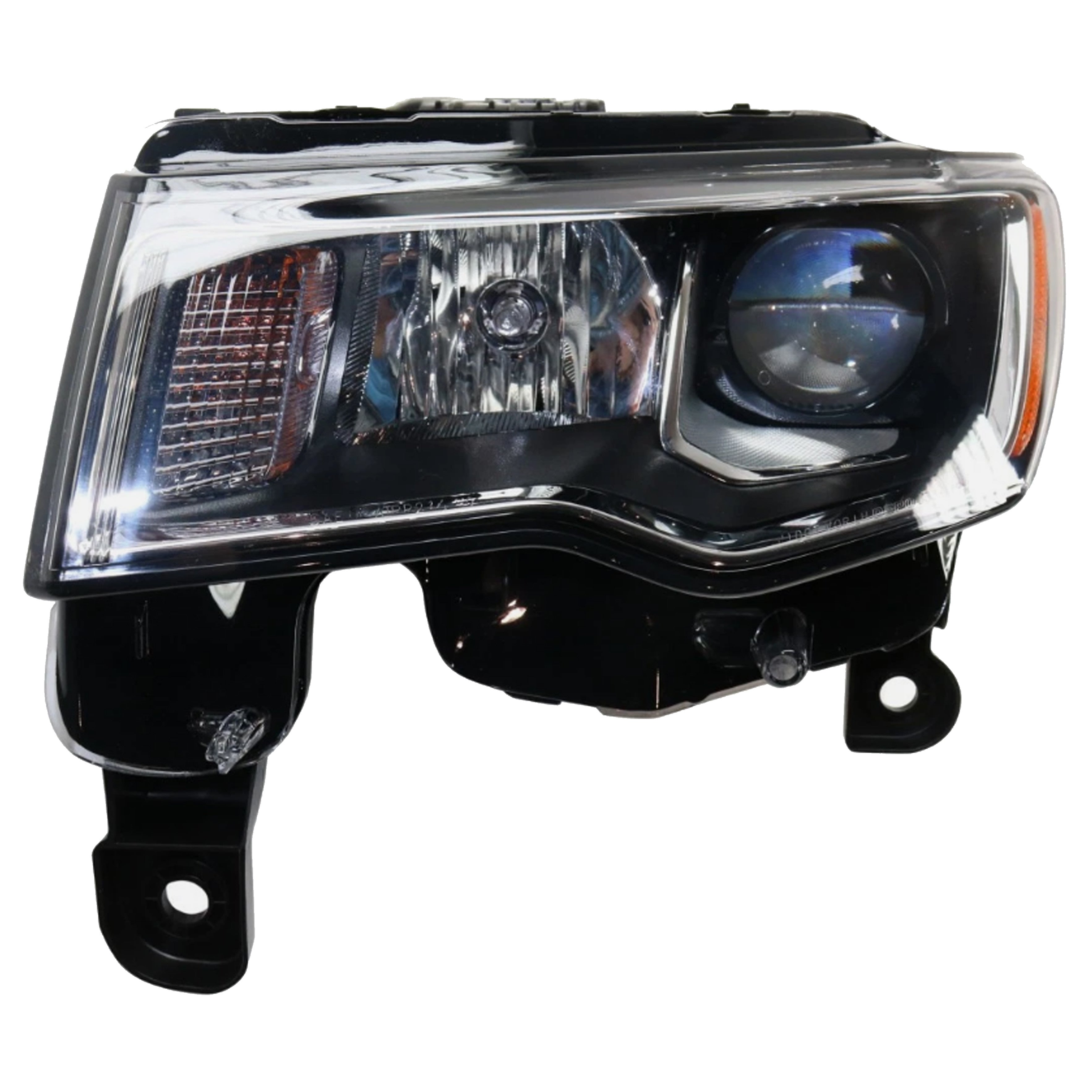 For 2017 2018 2019 Jeep Grand Cherokee Front Headlight Halogen Chrome Trim Assembly Left Driver Side LH 68289235AD