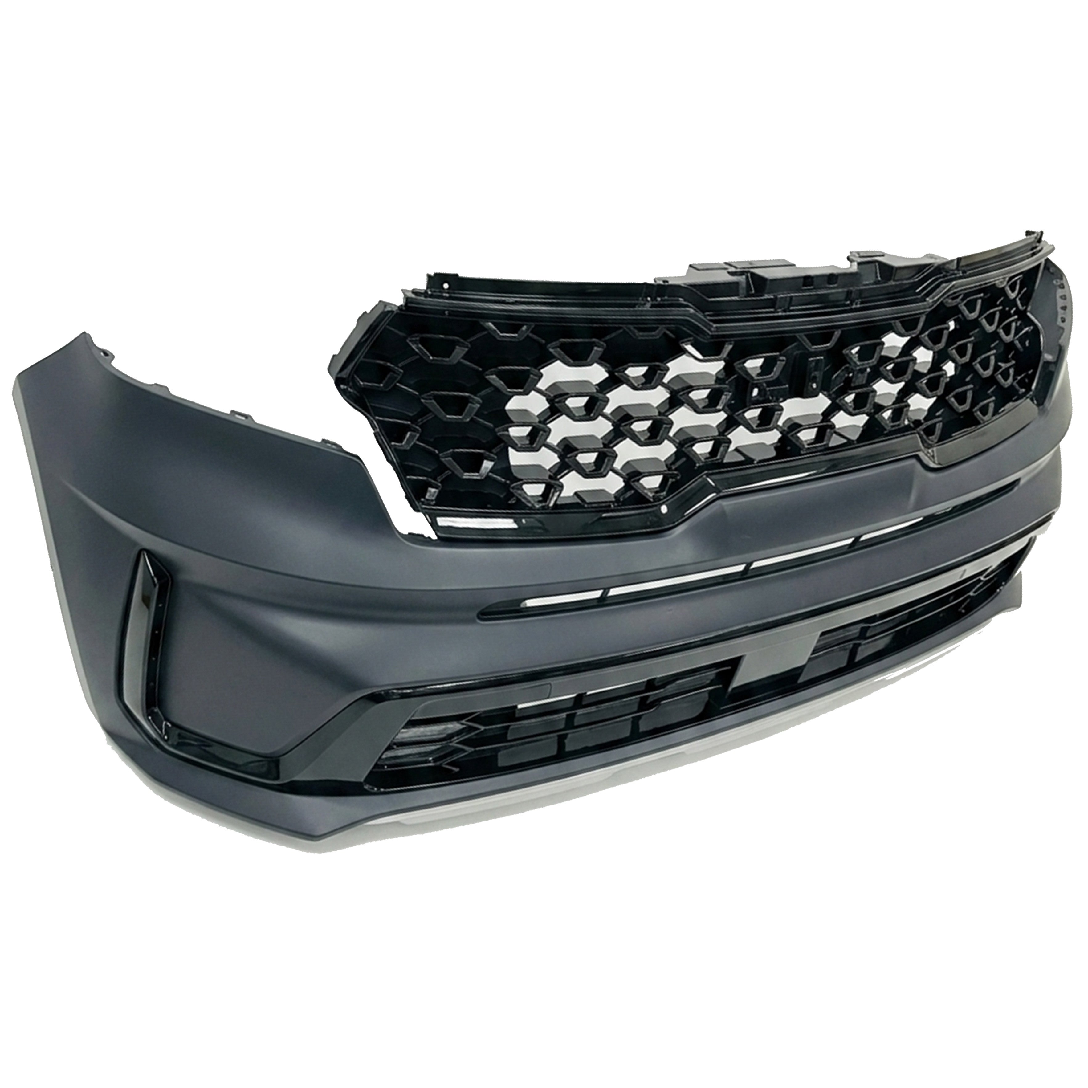 For 2024 2025 Kia Sorento Front Bumper Set with Grille Aftermarket Assembly