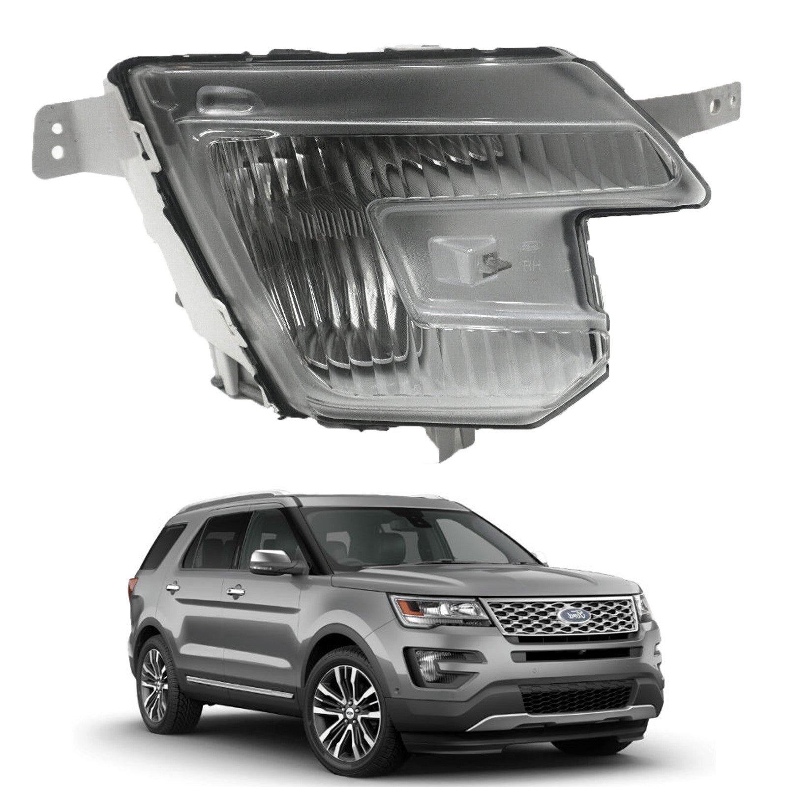 For 2016 2017 2018 Ford Explorer & Police Interceptor Utility Front Fog light Assembly LED Right Passenger Side RH