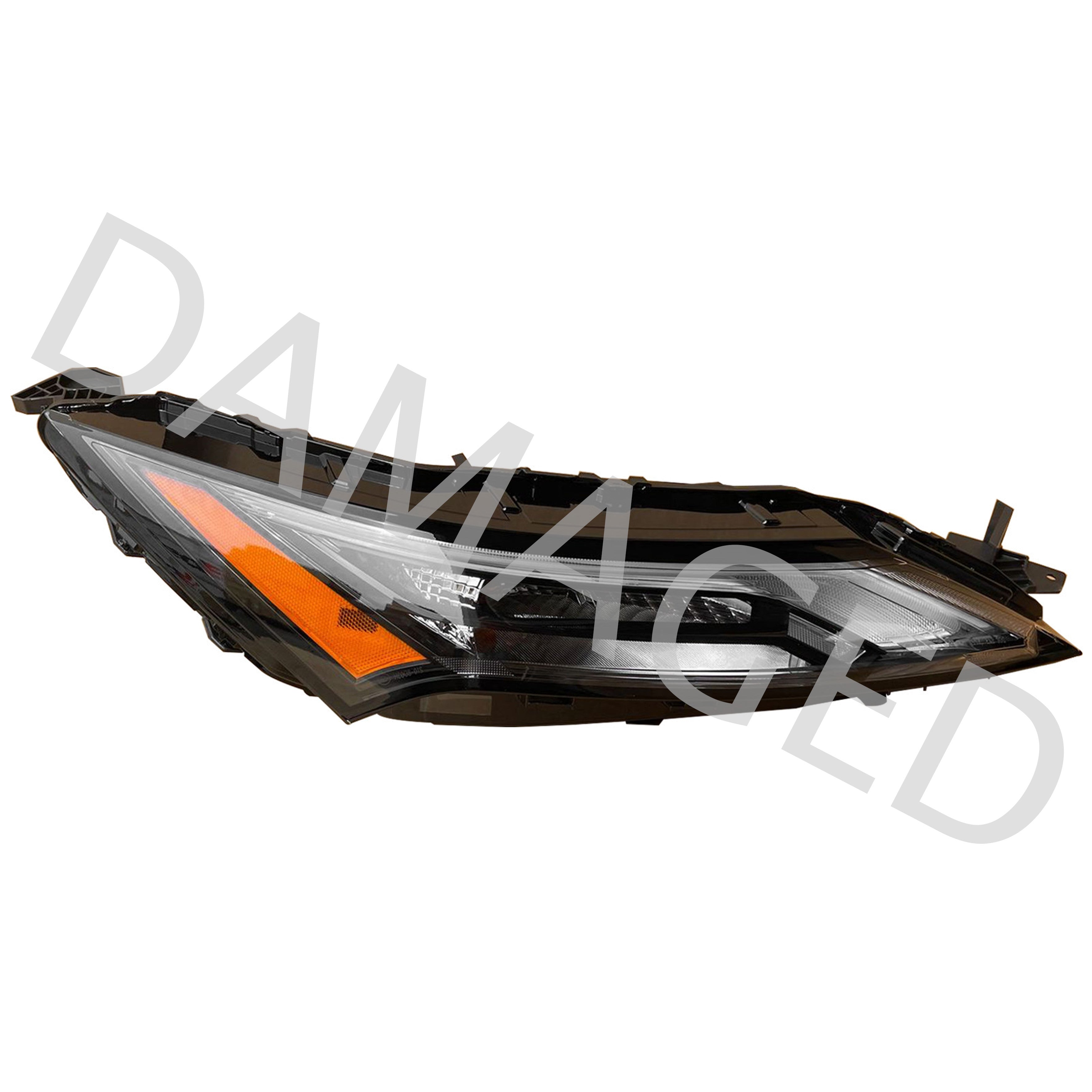 For 2021 2022 2023 2024 2025 Nissan Rogue Halogen LED DRL Headlight Headlamp w/Halogen Signal Assembly Right Passenger Side RH NI2563102 Damaged