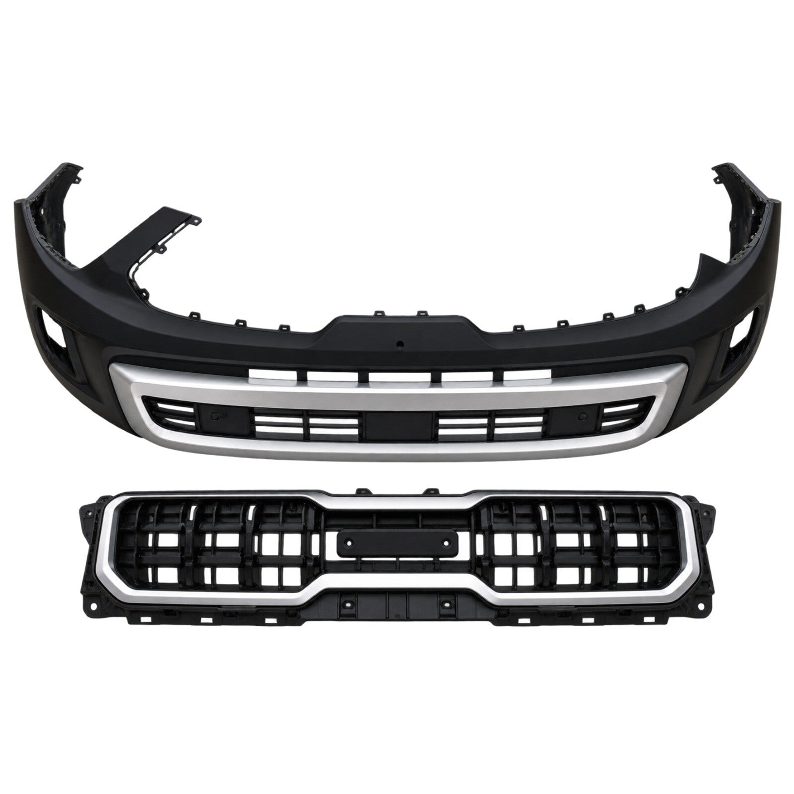 For 2023 2024 2025 Kia Telluride Front Bumper with Grille Set Assembly